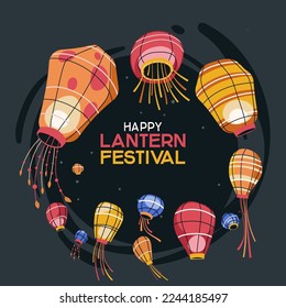 Chinese Paper Lantern Festival Celebration