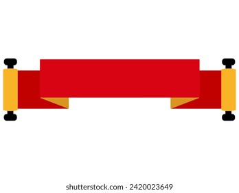 Chinese Paper Roll Background Illustration