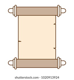 chinese papyrus isolated icon