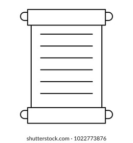 chinese papyrus isolated icon