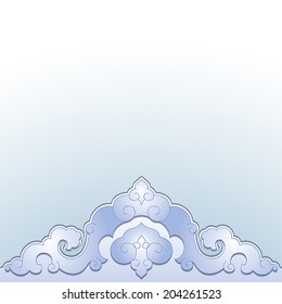 Chinese pattern. 3d ornament.