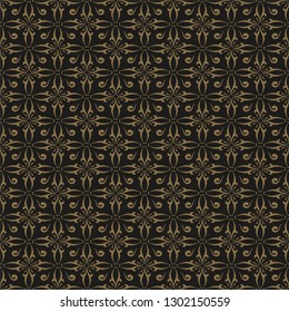 Chinese pattern. Dark Seamless Wallpaper. Graphics design. Vector image