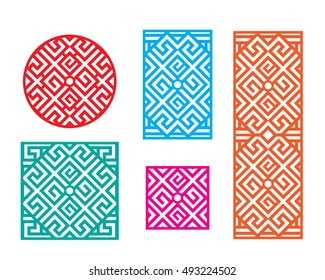  Chinese Pattern Frame For Window And Fence