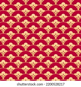 Chinese pattern wallpaper, oriental background for New Year. Vector illustration. New Year 2023.