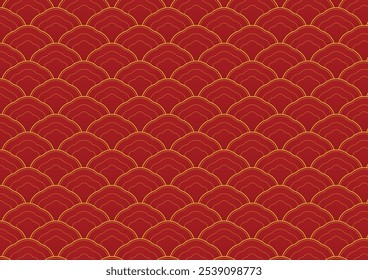 Chinese pattern wallpaper, oriental background for New Year. Vector illustration. New Year 2025.