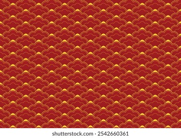 Chinese pattern wallpaper, oriental background for New Year. Vector illustration. New Year 2025.