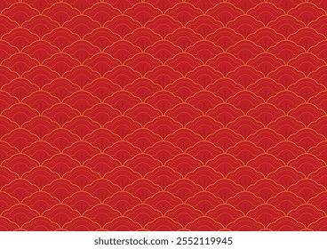 Chinese pattern wallpaper, oriental background for New Year. Vector illustration. New Year 2025.