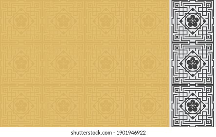 chinese patterns traditional design. vector illustration