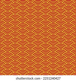 Chinese patterns in traditional red and gold style. For Chinese new year decorations, backgrounds, backdrops, wallpapers, etc.