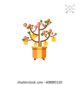 Chinese Peach Tree Icon