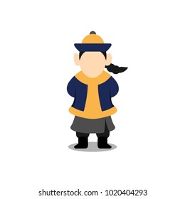 Chinese people character vector