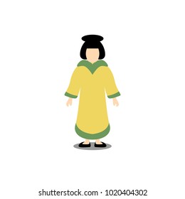 Chinese people character vector
