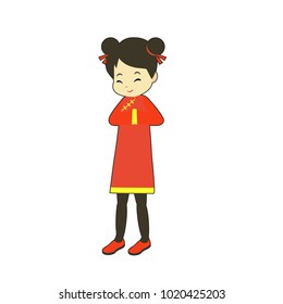 Chinese people character vector