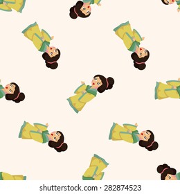 Chinese people ,seamless pattern