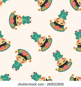 Chinese people ,seamless pattern