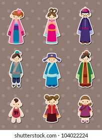 Chinese people stickers