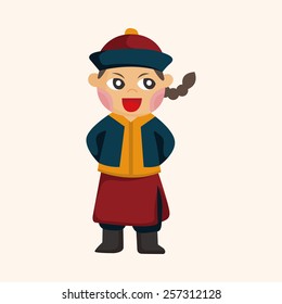 Chinese people theme elements