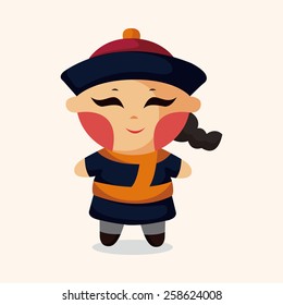 Chinese people theme elements