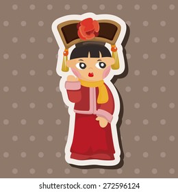 Chinese people theme elements