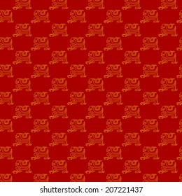 Chinese phoenix pattern