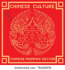 Chinese phoenix vector , phoenix outline