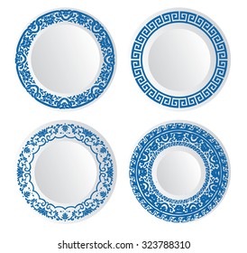 Chinese porcelain plates