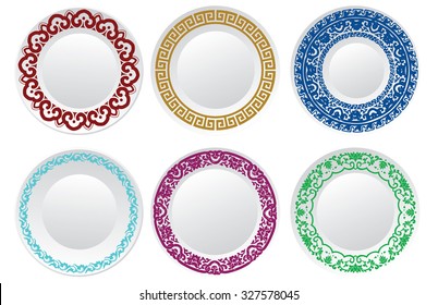 Chinese porcelain plates