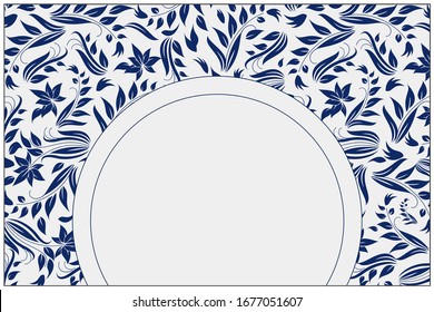 The Chinese Porcelain Style Background