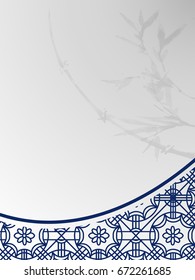 Chinese Porcelain Style Background 