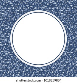 Chinese Porcelain Style Background, Template, Flowers 