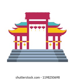 chinese portal isolated icon