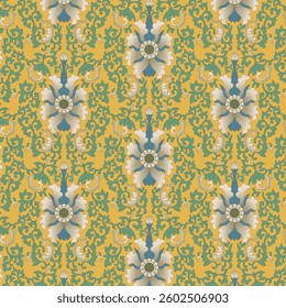 Chinese  Qing Dynasty decorative floral mandala pattern