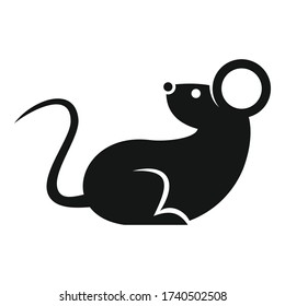 Chinese rat icon. Simple illustration of chinese rat vector icon for web design isolated on white background