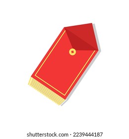 Chinese red ang pao illustration. Chinese red pocket enpelove 