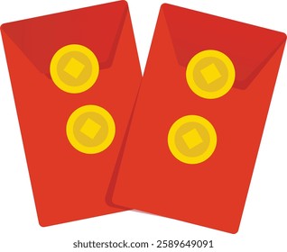 Chinese Red Envelope Premium Vector Design
