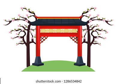 chinese red gate