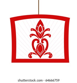 Chinese red paper-cut.