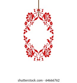 Chinese red paper-cut.