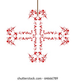 Chinese red paper-cut.