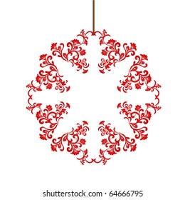 Chinese red paper-cut.
