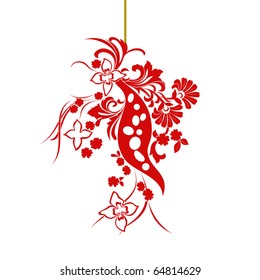 Chinese red paper-cut.