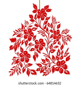 Chinese red paper-cut.