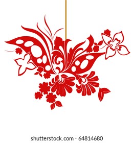 Chinese red paper-cut.