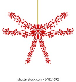 Chinese red paper-cut.