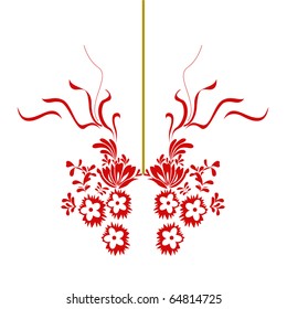 Chinese red paper-cut.