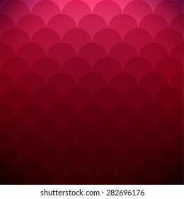Chinese red texture ornament in the form of scales