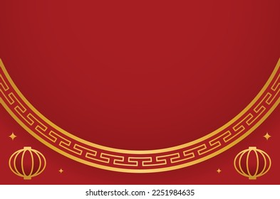 Chinesisch-roter traditioneller Hintergrund für Grußmoment