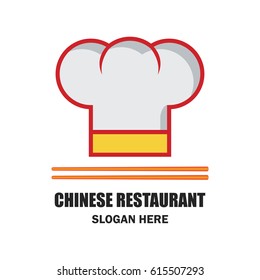 chinese restaurant / chinese food logo with text space for your slogan / tagline, vector illustration
