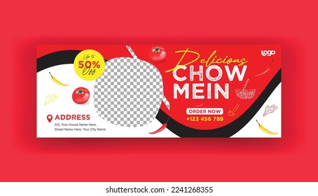 Chinese Restaurant Social Media Banner Template