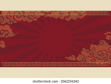 Chinese retro frame pattern decoration
